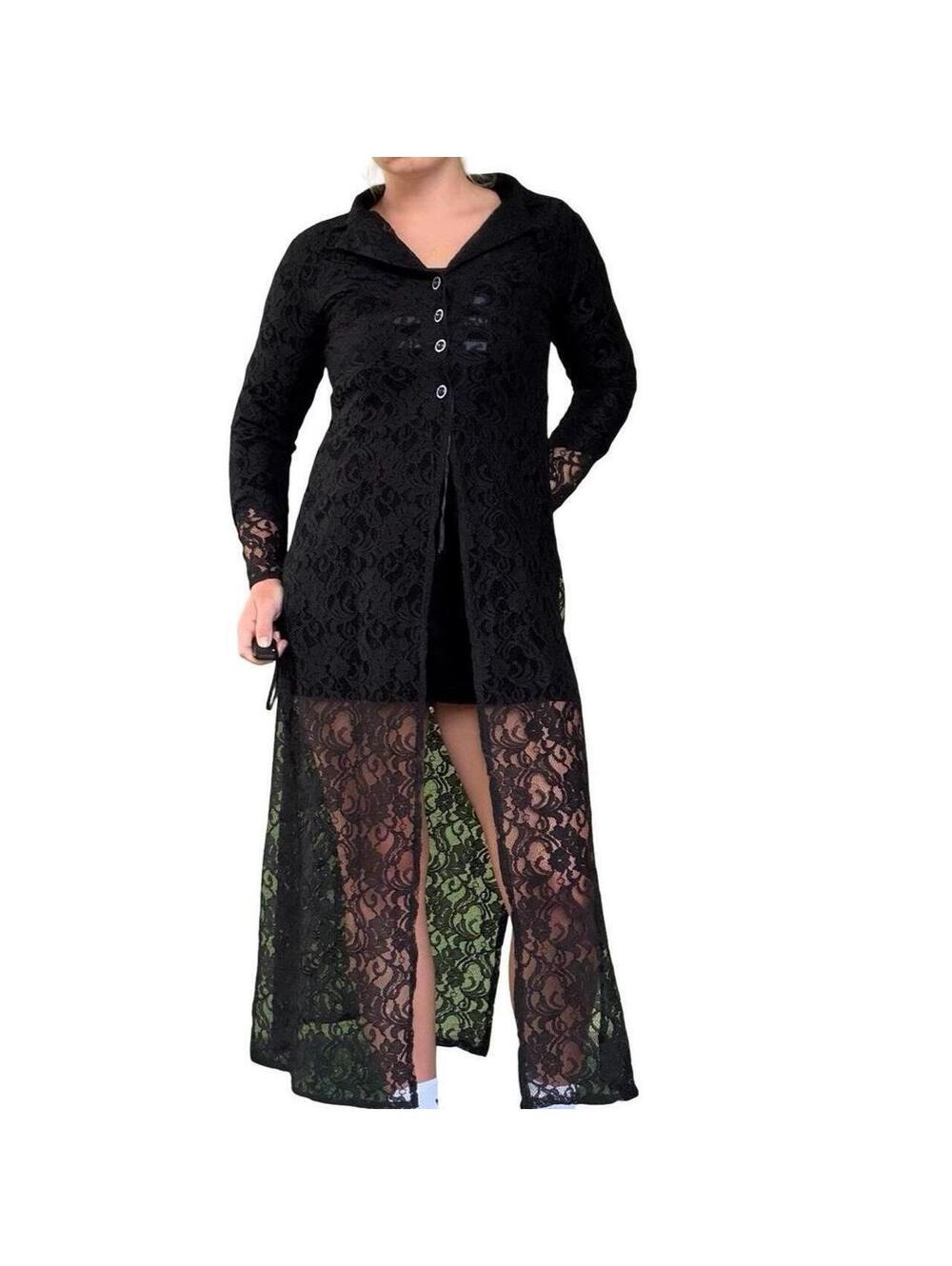 90s TRAD GOTH LACE DRESS